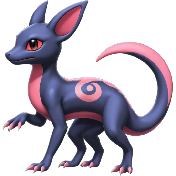 Shiny Salandit-Umbreon-Noibat-Hybrid (Full body) emoji
