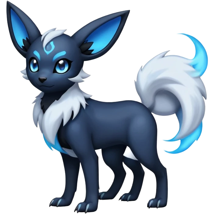 Absol-Umbreon-Fakémon-hybrid-creature (full body)  emoji
