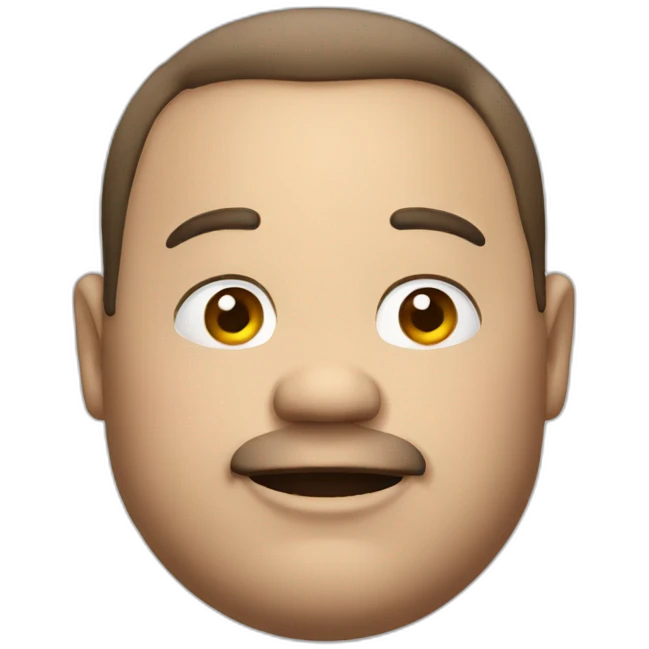 fat guy emoji