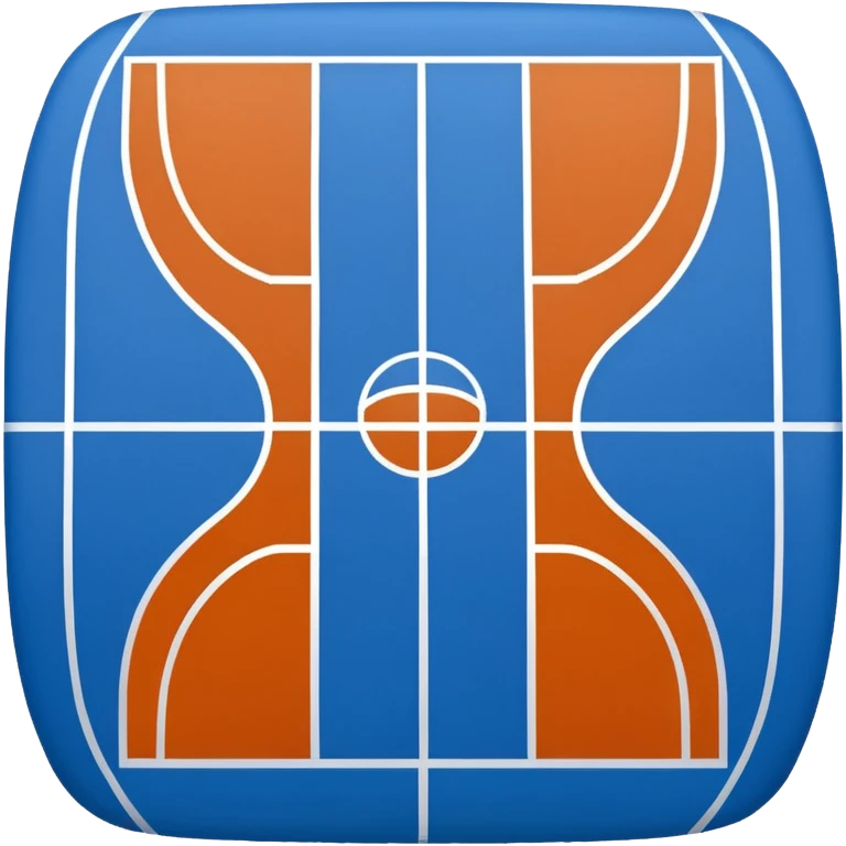blue basketball court emoji