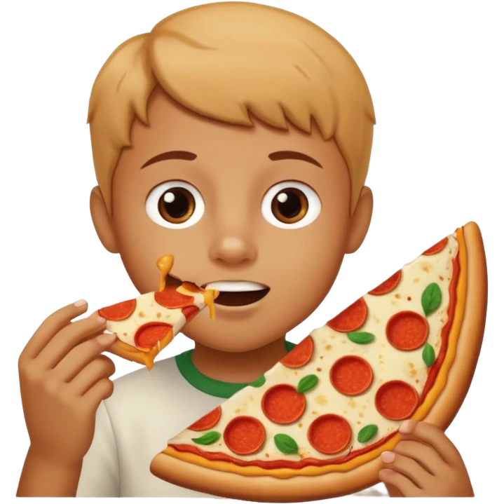 Child Eating Pizza emoji