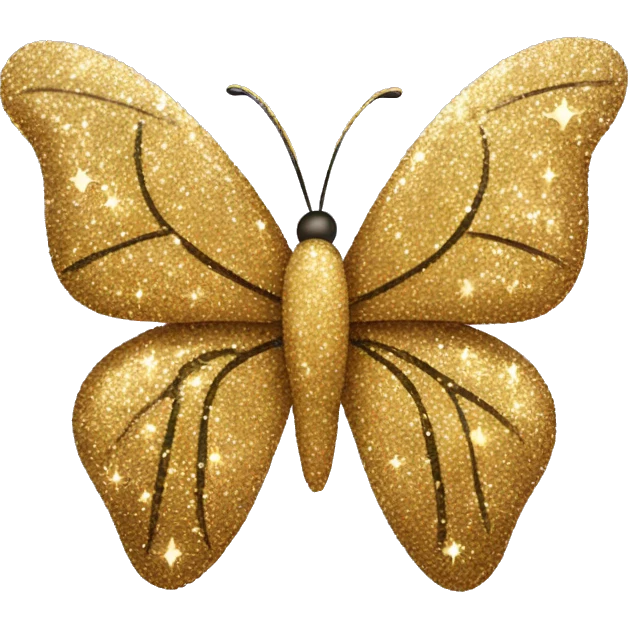 glittery butterfly  emoji