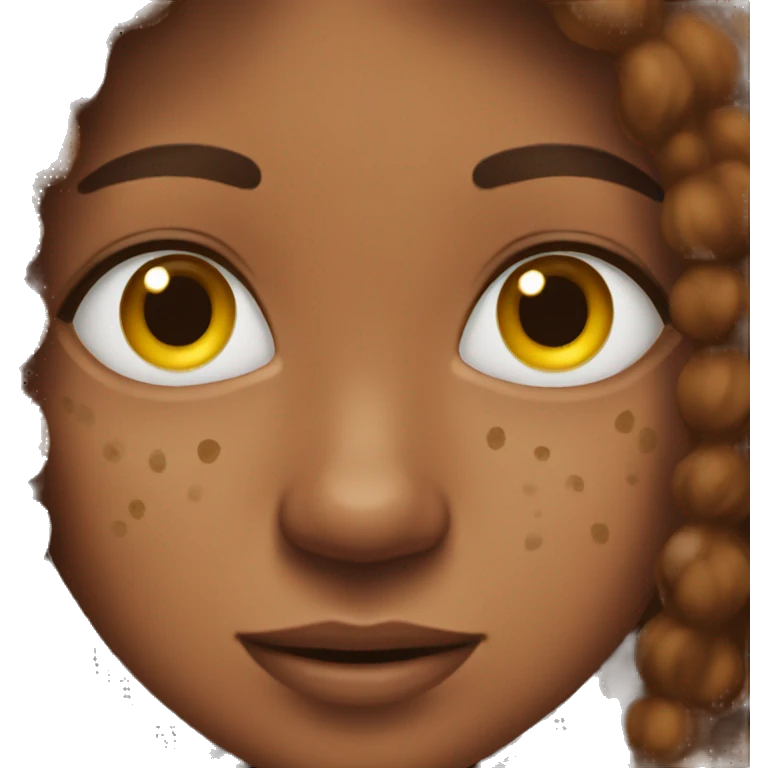 brown freckles emoji