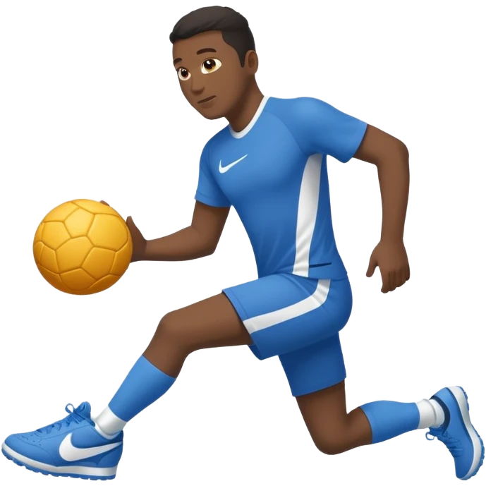 Tubarão com quatro pernas com tênis da Nike azul emoji