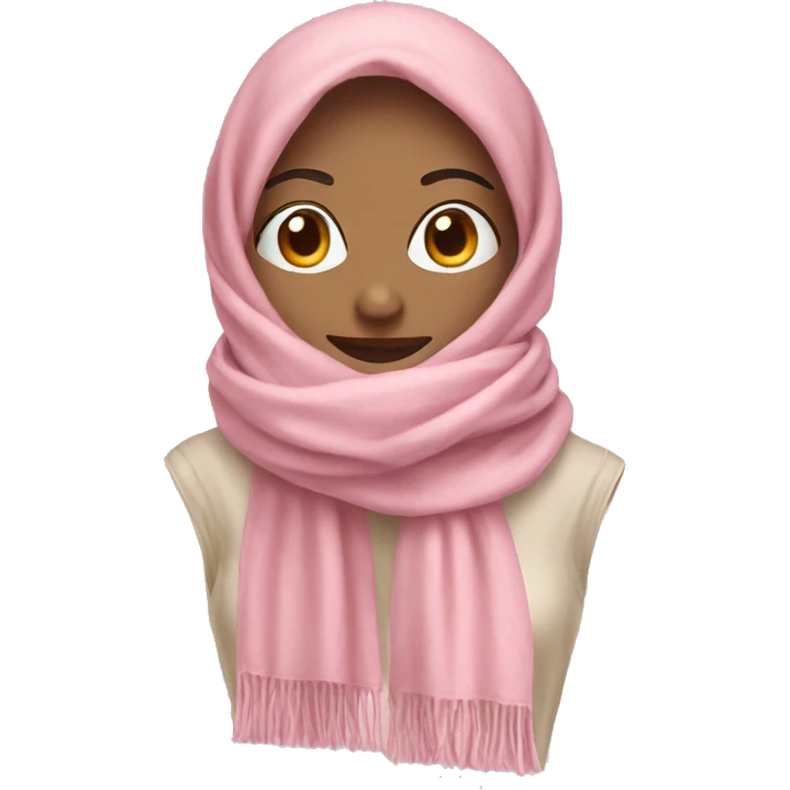 light pink scarf emoji
