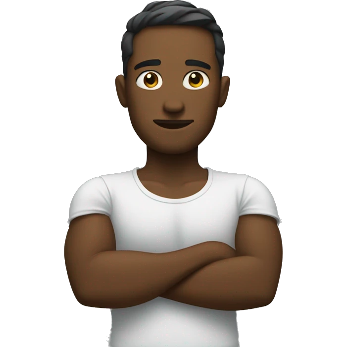 With arms crossed emoji