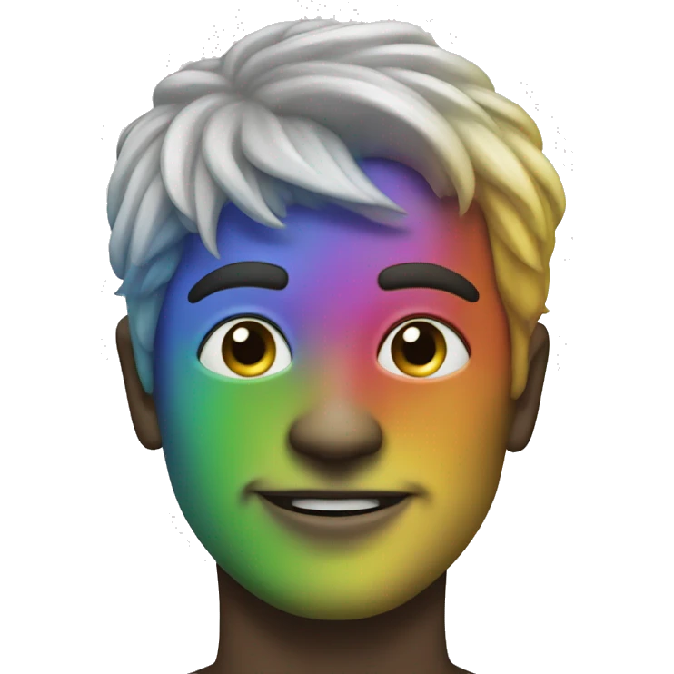 rainbow man emoji