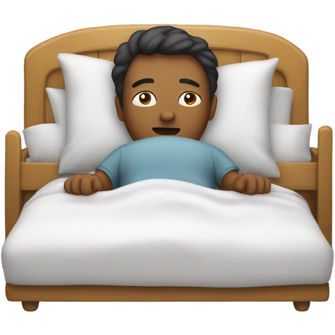 Me lying in a bed emoji