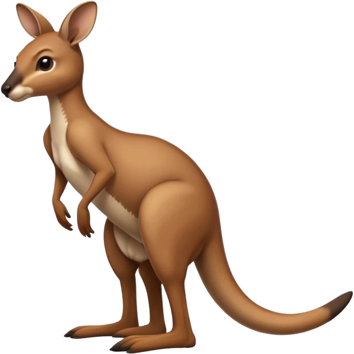 Kangaroo balancing on its tail emoji