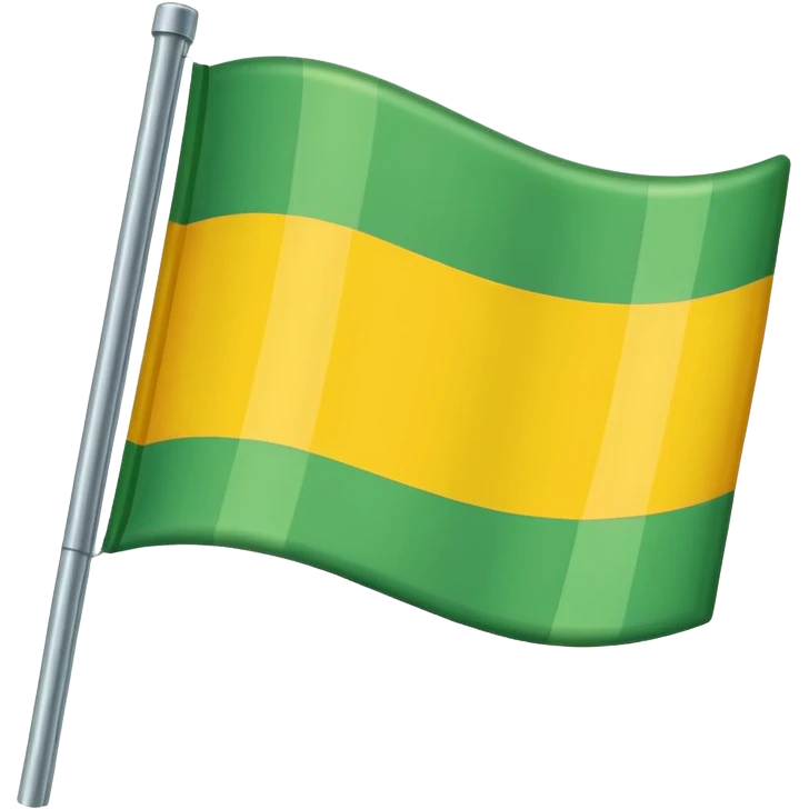 Yeşil sarı bayrak emoji