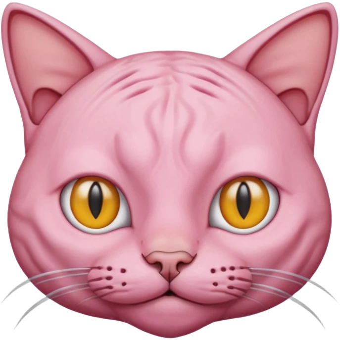 Kel bir kedi  emoji