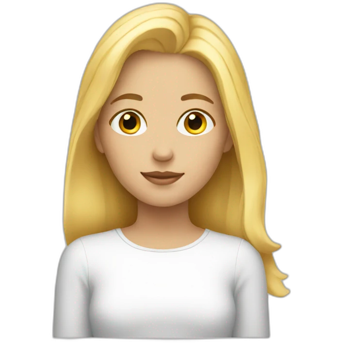 Blonde-teenager-dreaming emoji