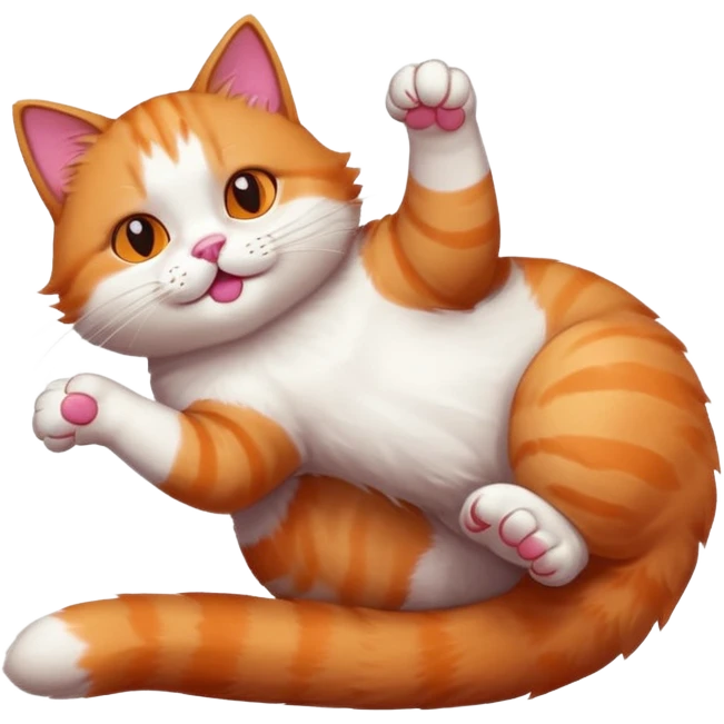 cat stretching emoji