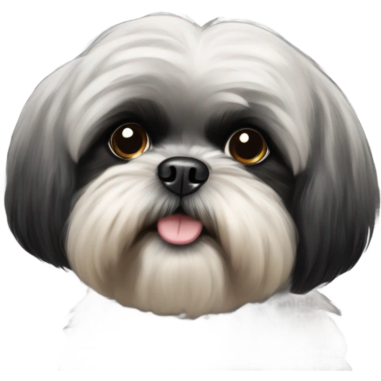 Black Shih Tzu  emoji