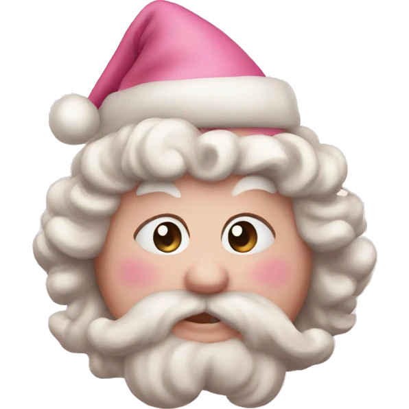 Vintage pink Christmas emoji  emoji