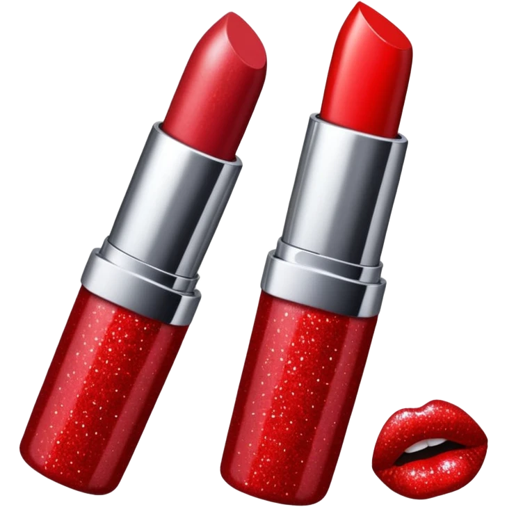 lipstick with glitter emoji