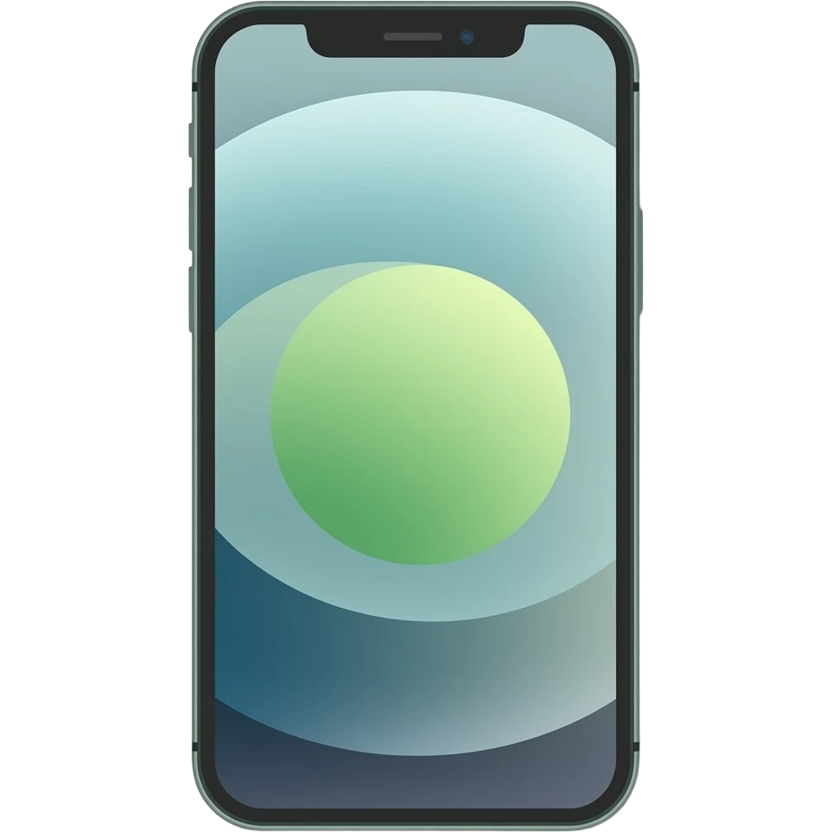 phone with a screen and a sleek bod The phone’s корпус (body) is designed in a soft olive-green color emoji