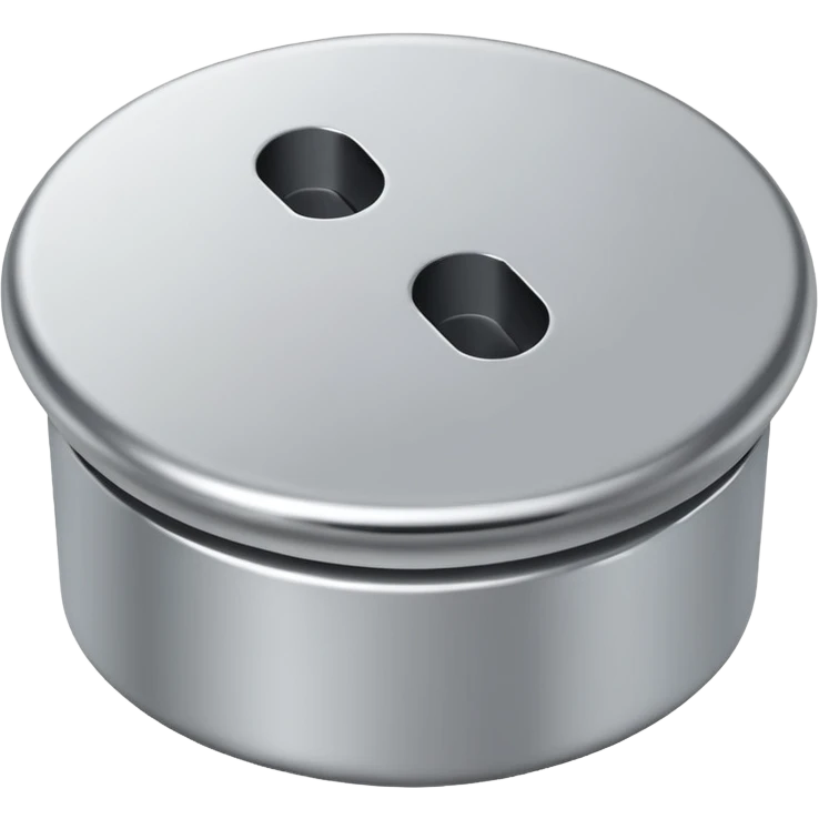 Metal Bath plug, plain, no smiley faces, no emojies emoji