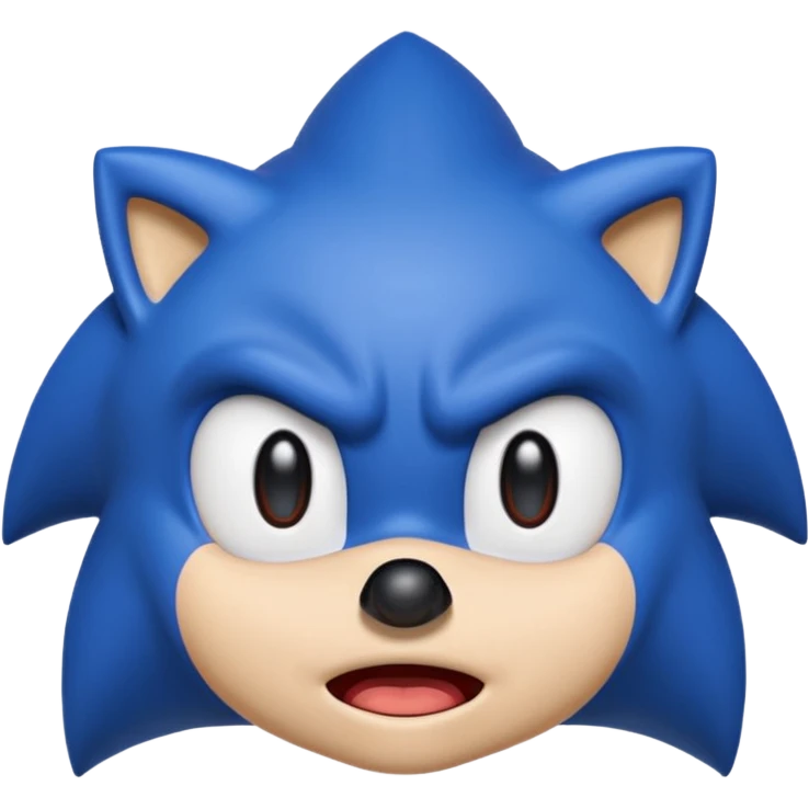 Sonic the hedgehog emoji that looks ugly and crying  emoji
