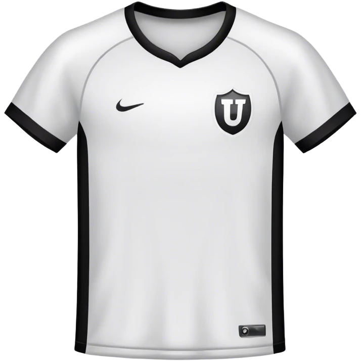white football t-shirt with black border emoji