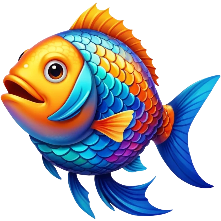 a dancing fish emoji