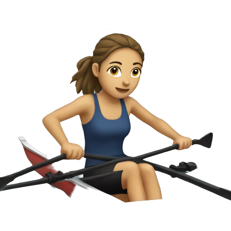 Girl rowing emoji