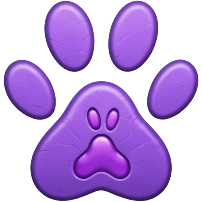 purple pawprint emoji