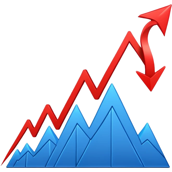 the economy line, falling down emoji
