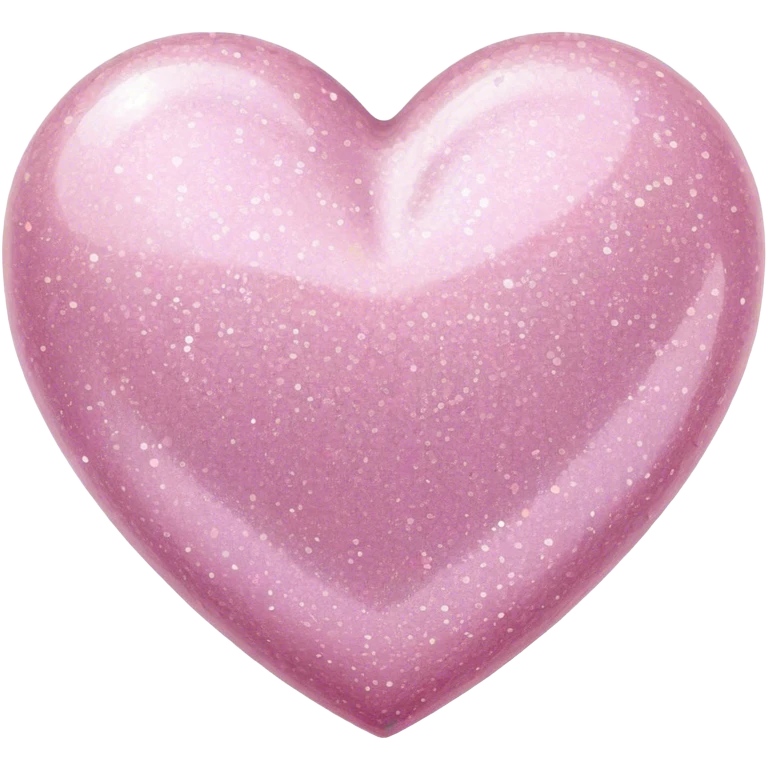 Pale pink glitter heart emoji