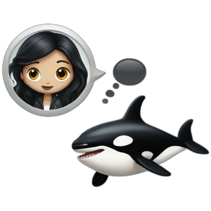 An orca watching pretty little liars emoji