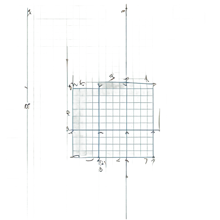 Graph paper with 3d axis  emoji