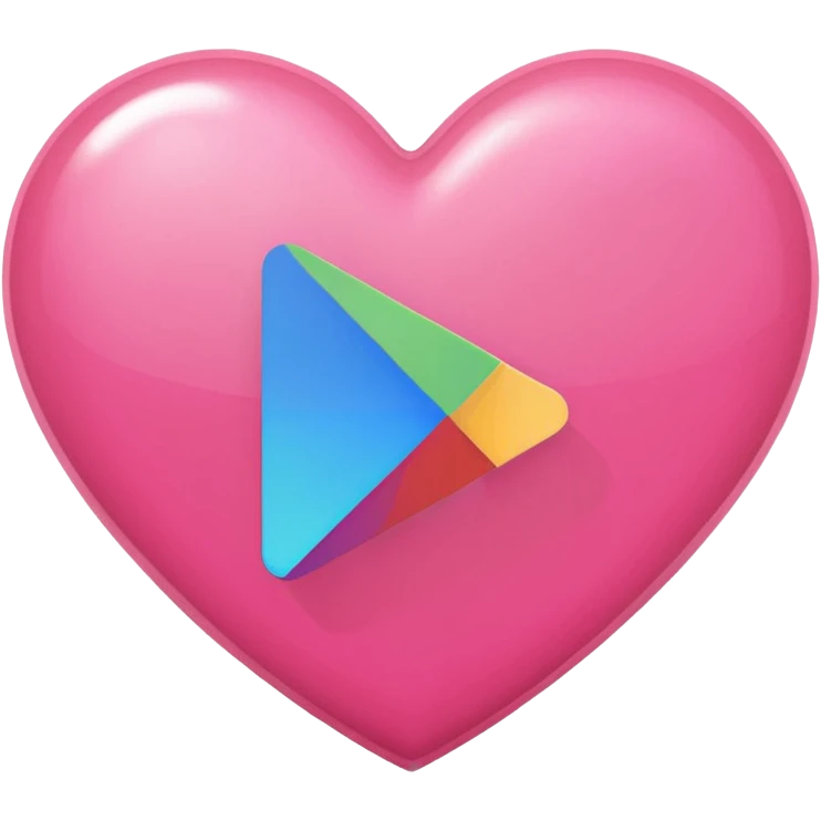 pink girly google play store logo emoji