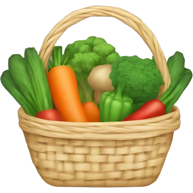 Vegetable basket emoji