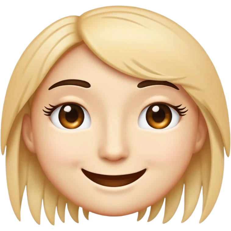face emoji with one joined eyelash emoji