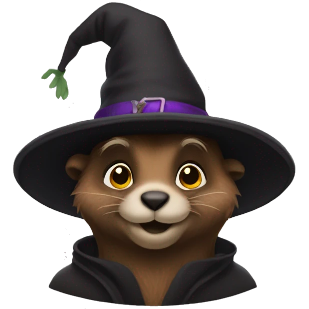 Groundhog witch  emoji