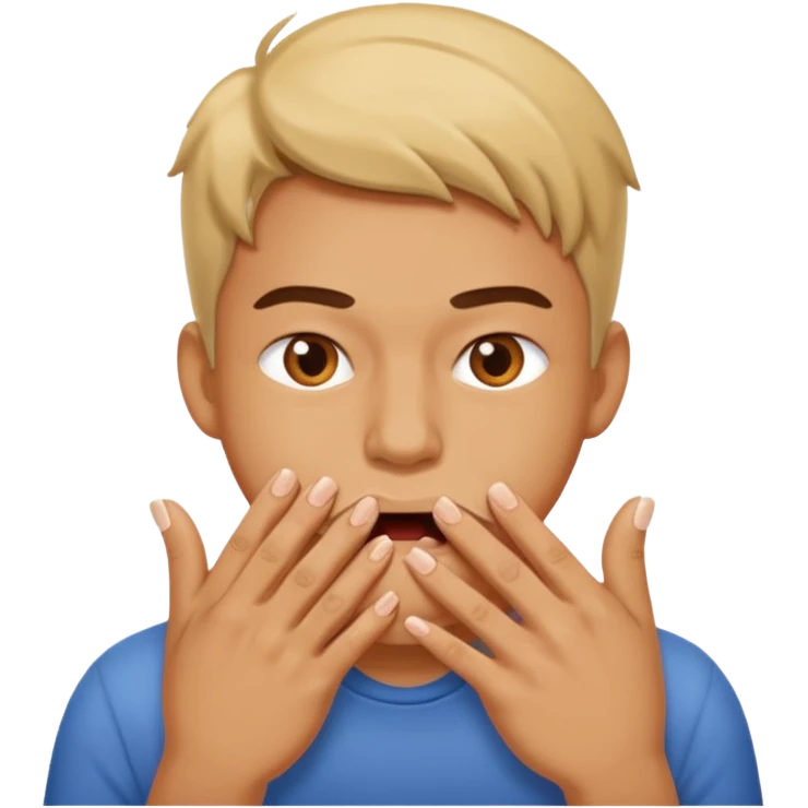 Person bitting nails  emoji