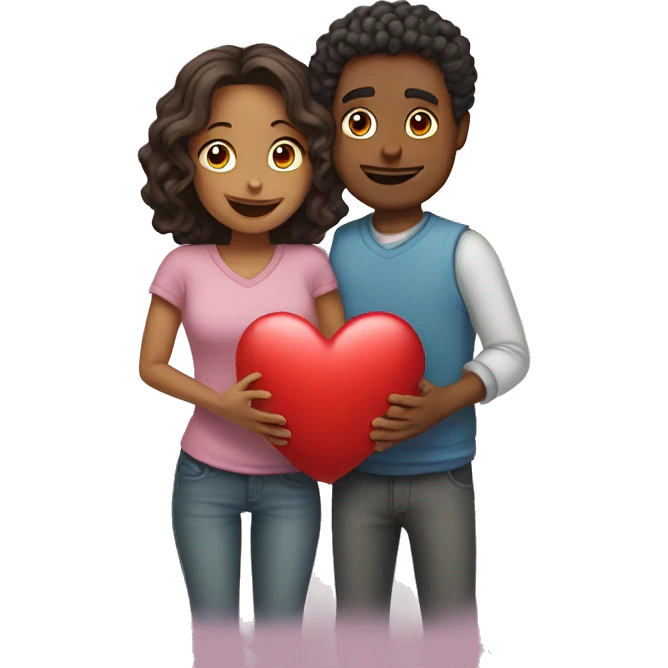 Do a special heart for couple emoji