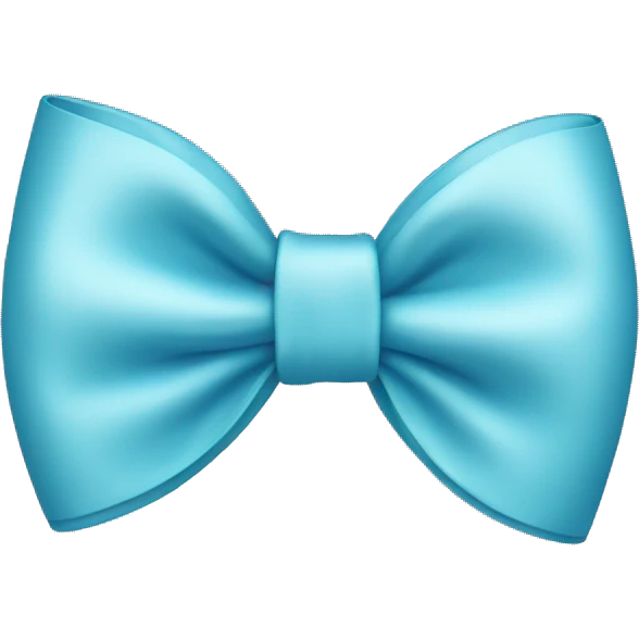 light blue bow emoji