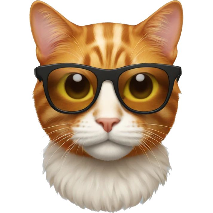 ginger Cat with sunglasses emoji