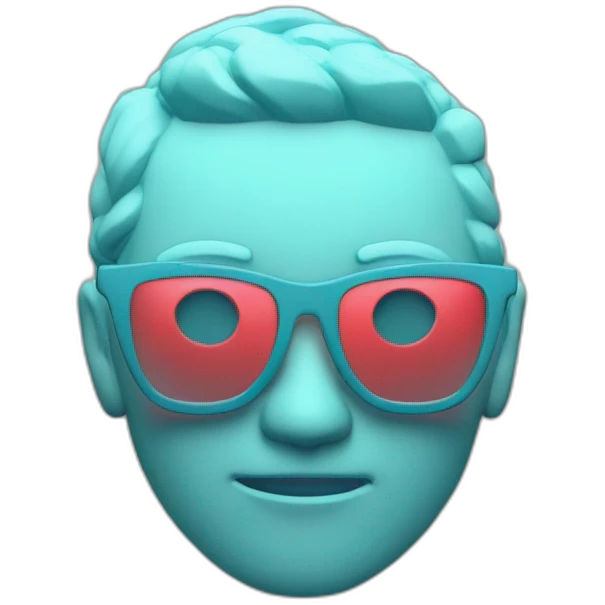 3d anaglyph emoji