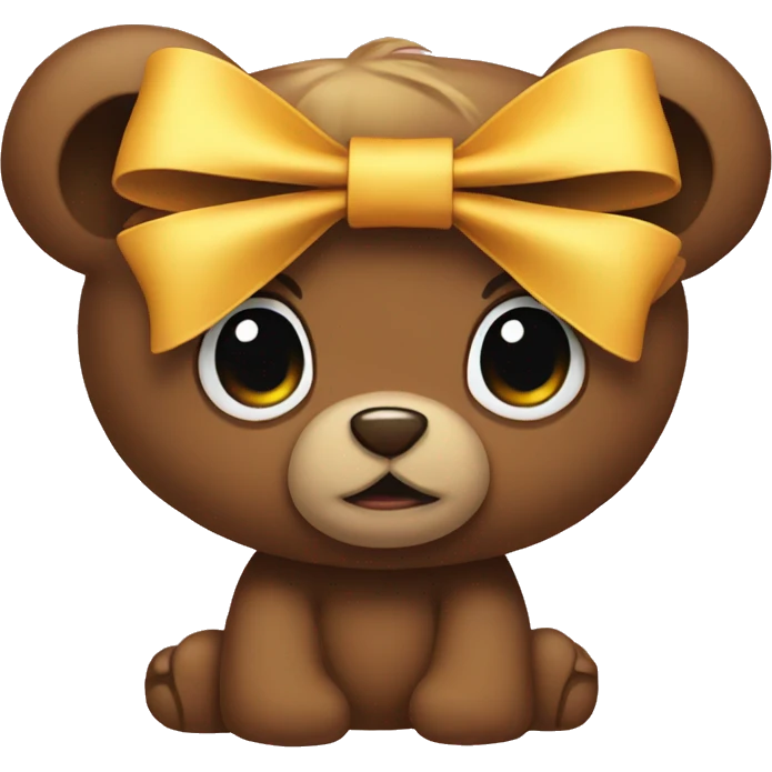 bow on teddy emoji