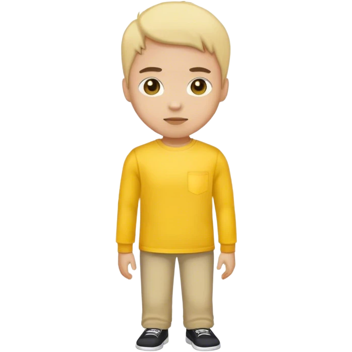 Yellow t shirt long sleeve emoji