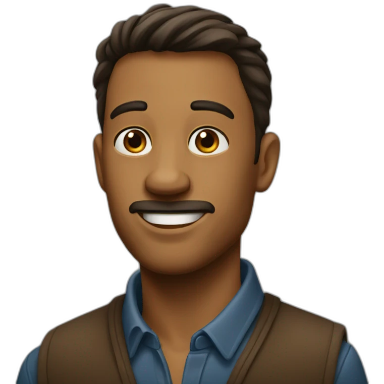 Homme brun  emoji