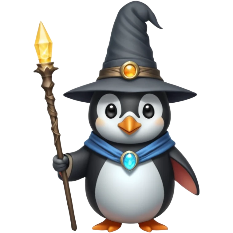 Penguin Wizard emoji