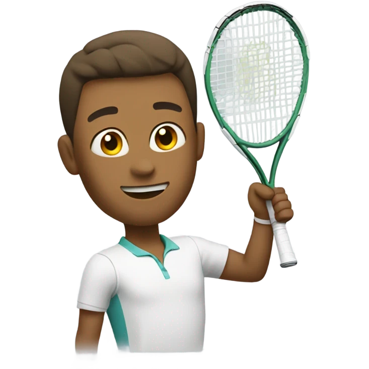 Tennis with underarm serve emoji