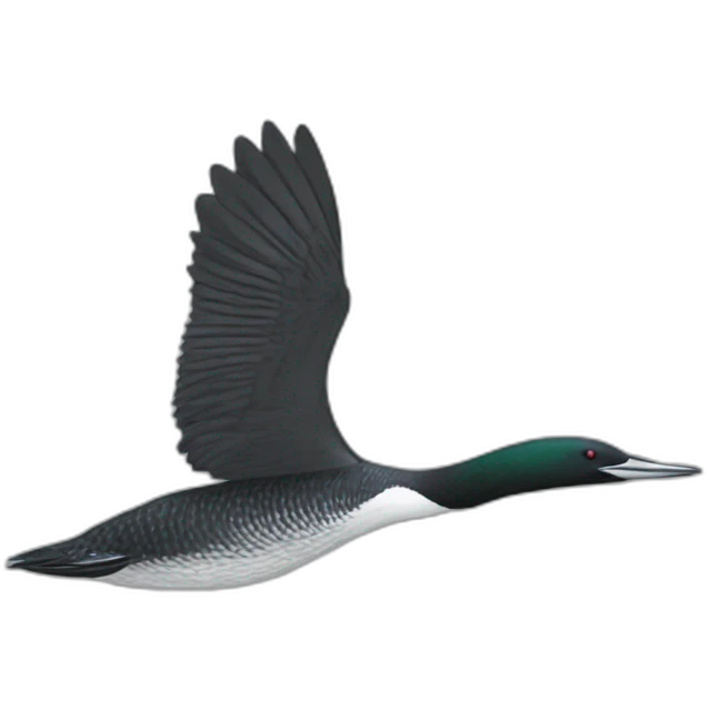 minnesota loon flying emoji