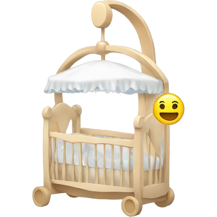 Baby crib mobile emoji