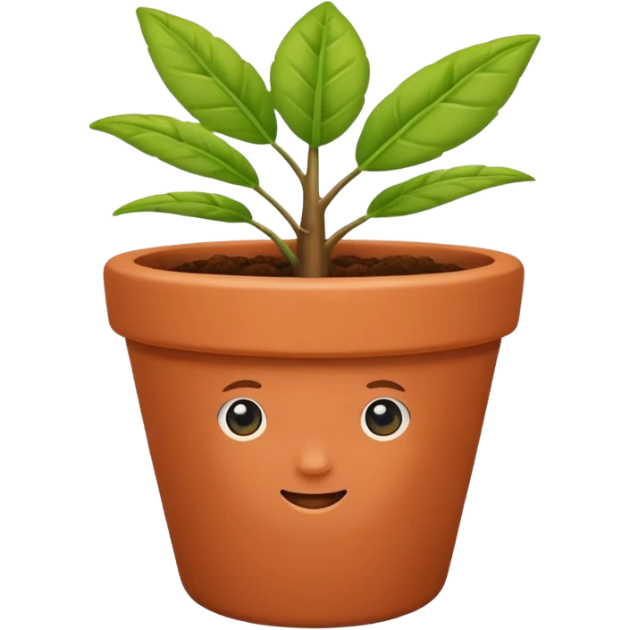 gardening plant pot color change emoji