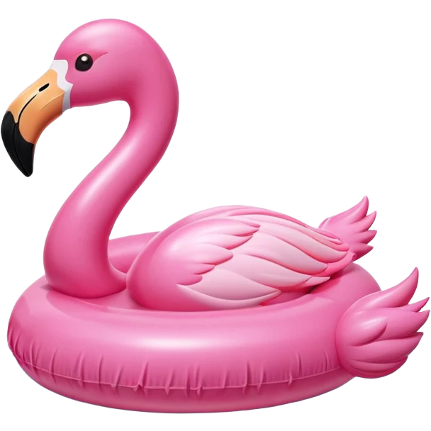Flamingo pool float emoji