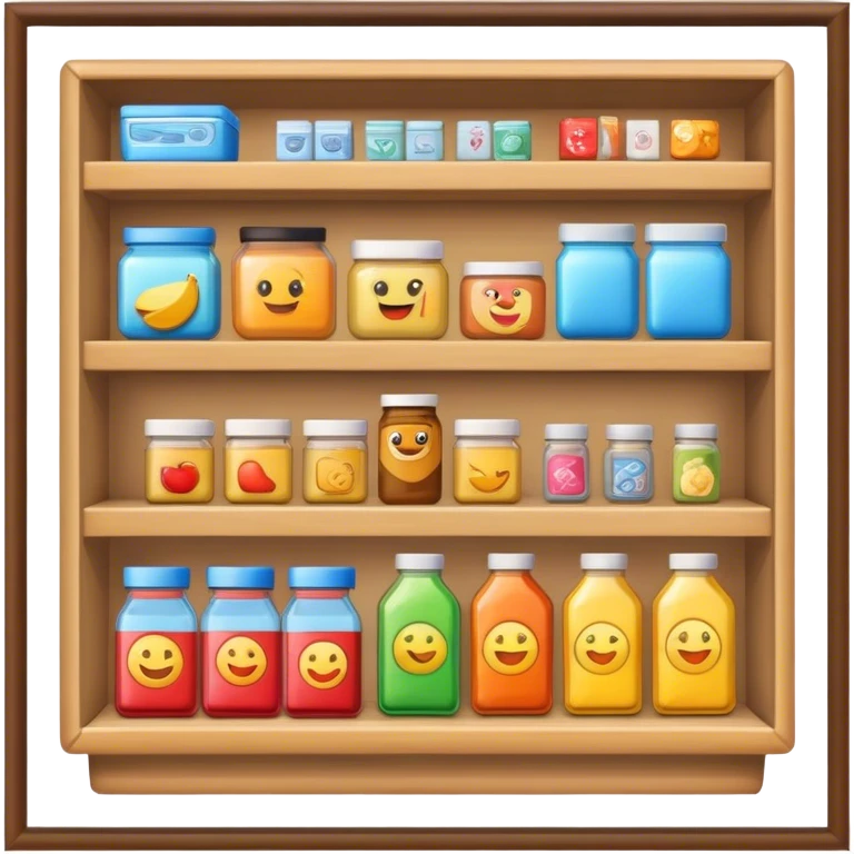 поличка у магазині emoji